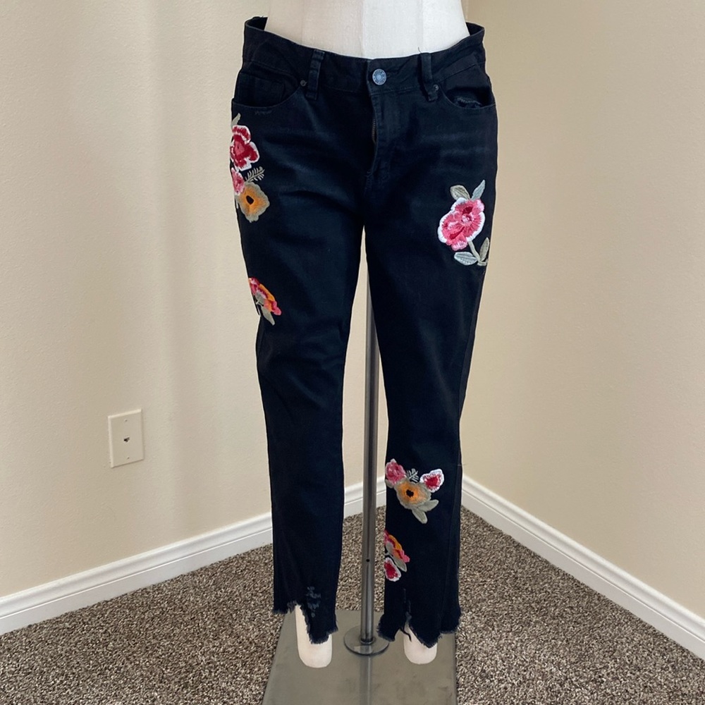 Embroidered jeans!